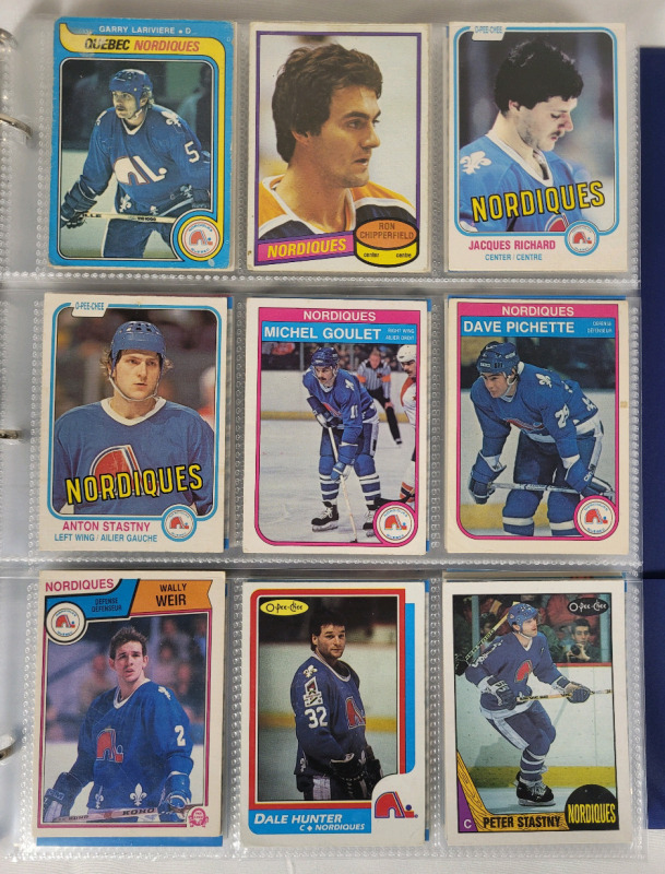 1979 - 2023 NHL Hockey Quebec Nordiques & Colorado Avalanche Trading Card Singles . 225 Cards , No Doubles
