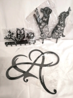 New Metal Wall Art & Garden Art - Dogs, Owls & Infinity Symbol