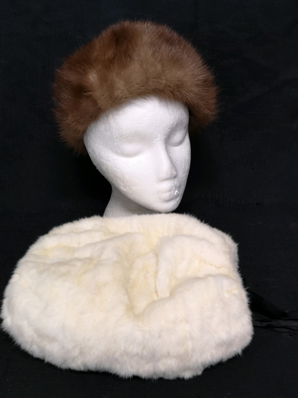 Vintage Ladies Fur Hat & Muff