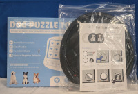 2 Pcs New | Foxmm Dog Puzzle Toy & Mavricflex Plastic Black Pet Screen Dog Door Measures 11" Dia