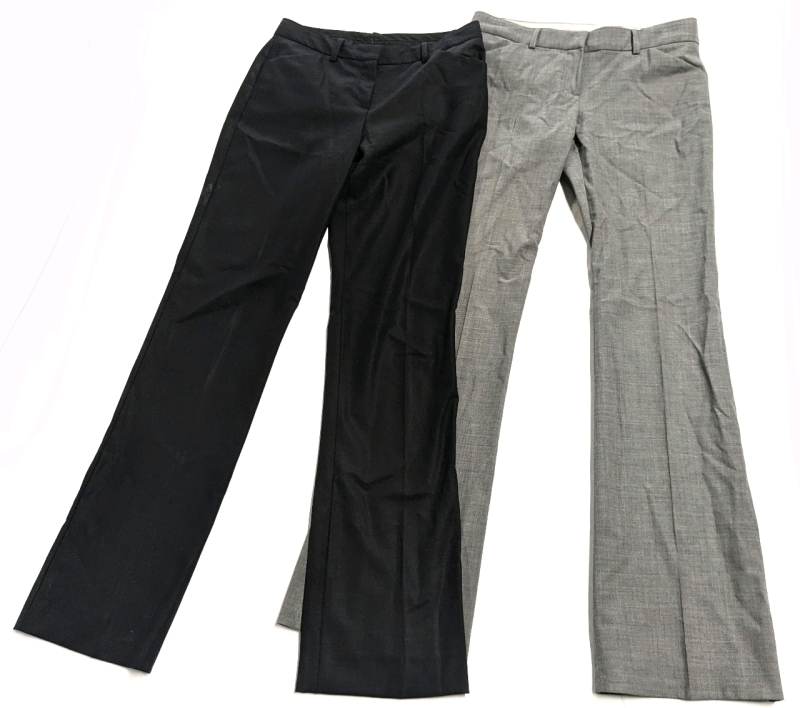Unknown Sizes | Ladies THEORY Max 2 Urban Wool Blend + Heather Grey Trousers / Dress Pants | Max 2 Made in USA