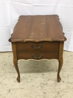 Vintage Mahogany Nightstand Table