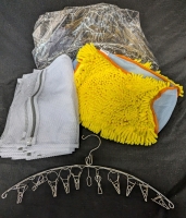 New Laundry Accessories. Shoe Bag, 6 Delicate Bags and 3 Drying Hangers.