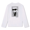New Size 5 (114cm) | KARL LAGERFELD KIDS Ikonik Karl Long-sleeved T-shirt | Retails for Over $80!