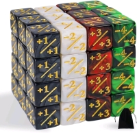 48 New Magic the Gathering MTG Six Sided Counter Token Dice w/ Black String Bag