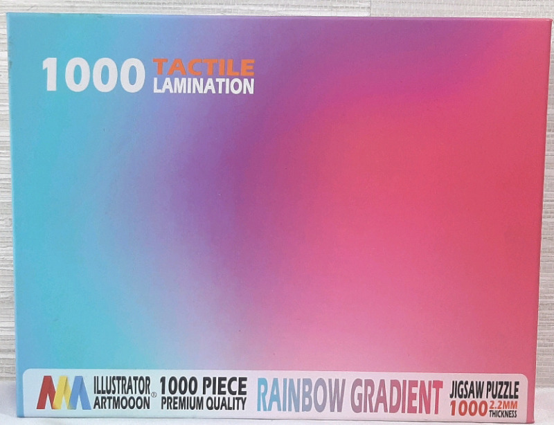 New Illustrator Artmoon 1000 Piece Rainbow Gradient Jigsaw Puzzle - Finished Size is 27.56"X19.69"