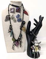 Everything's Signed! 2 Fantastical Necklaces & 3 Colourful Fun Pairs of Earrings