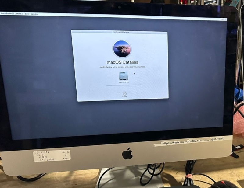iMac i5 4570R Unlocked and Reset with Catalina
