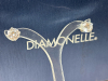 New Sterling Silver Diamonelle 4pc Pierced Earrings Blue / Clear stones and Diamonelle Jackets in Logo Box Pouch Great Gift Giving - 3