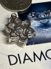 New 925 Sterling Silver CZ Stamped Snowflake Flower Pendant 925 PAJ Italy 18 Inch Box Chain Stamped by Diamonelle Box - 2