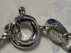 New 925 Sterling Silver CZ Stamped Snowflake Flower Pendant 925 PAJ Italy 18 Inch Box Chain Stamped by Diamonelle Box - 3