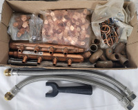 Copper Plumbing Supplies & Two (2) Hoses .