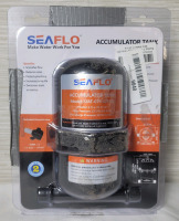 New , As Is - SeaFlo 0.75L 125psi Accumulator Tank Water Pump Flow Control Internal Bladder for RV . Open Package