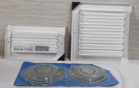 HVAC Adjustable Supply Grille, Air Vent Cover and Two Shower Drain Hair Catchers
