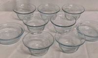 9 Fire King Sapphire Blue Custard Dishes