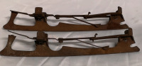 Halifax Pattern Skate Club Strap on Ice Skates marked # 5 - 13.5" Long