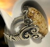 New Carolyn Pollack Sterling Elongated Oval Picture Jasper Ring Size 6 - 3