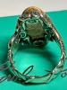 New Carolyn Pollack Sterling Elongated Oval Picture Jasper Ring Size 6 - 5