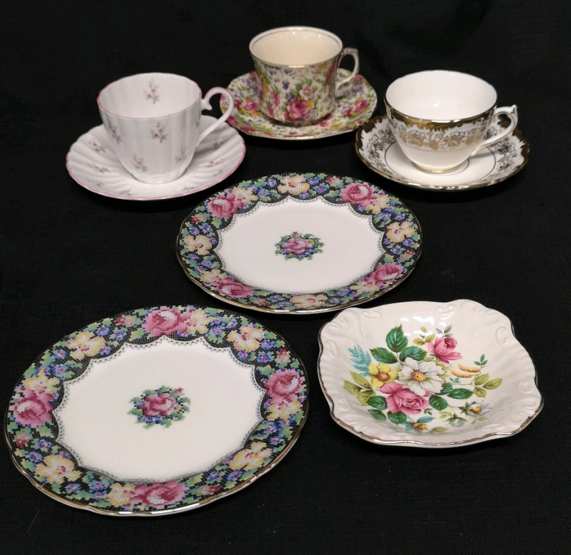 Vintage Cups & Saucers & Plates - Coalport, Paragon +