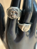 Sterling Lot Opal Whale Tail Rings Charms - 2