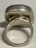 Chalcedony Cushion Cut Large Statement Sterling Ring Size 8 - 6