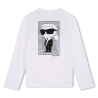 New Size 8 (126cm) | KARL LAGERFELD KIDS Ikonik Karl Long-sleeved T-shirt | Retails for Over $80!