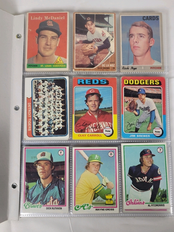 1958 , 1964 , 1970 - 1991 Topps MLB Baseball Trading Card Singles . 108 Cards , No Doubles