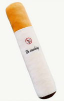 New Unique Cigarette Shaped Plush Soft Cigarette Stuffed Pillow 22 inch Polyester