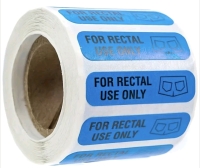 499 New "For Rectal Use Only" Stickers: Great for Pranking! | Each Sticker 1.8" Long