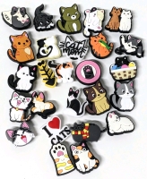 25 New Cat-Themed Croc Charms | Most Around 1" Long