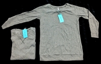 2 New Ladies Size Medium | Popyoung Fall Long Sleeve Crewneck Tops (Dark Grey)