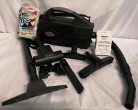 Oreck Portable Vacuum with Bags & HEPA Filter - Working