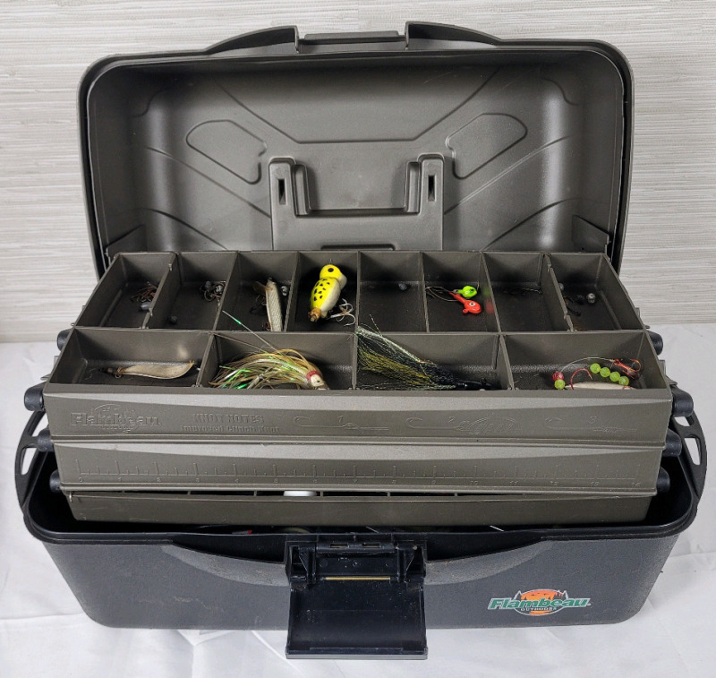 Flambeau Outdoors Fishing Tackle Box with Contents .