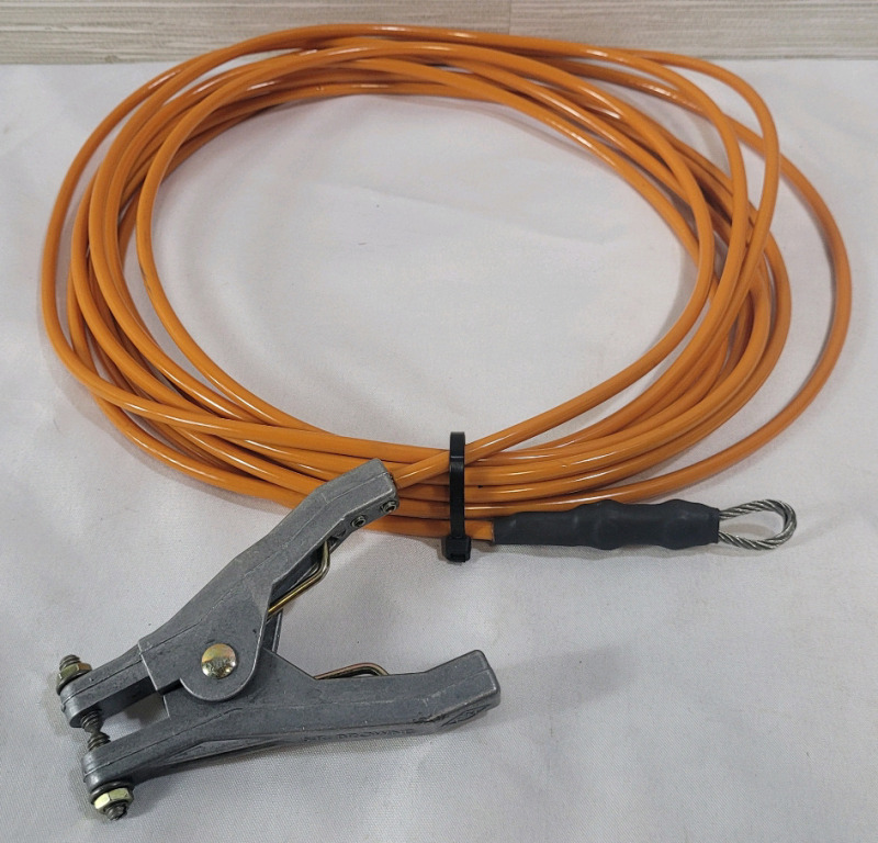 New - S.R. Browne 25ft. Welding Coiled Grounding Clamp