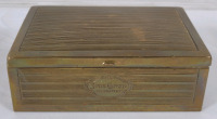 Vintage State Express Brass Cigarette Box , measures 4 5/8"&times;3 1/4"&times;1 5/8"