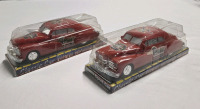 2 Boxed | Plastic Cars " Sport High Speed 3000 Limosine / Friction King " | Both Measure 12" Long