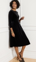 New Ladies Size 20W | TALBOTS Velour Fit & Flare Dress