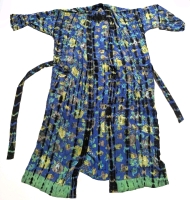 Stunning New Ladies Size Large /XL(?) | Hand-Dyed Presumed Silk Kimono-Style Robe / Duster w Belt