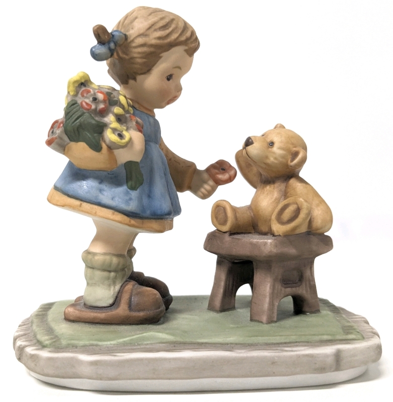 1998 Goebel Berta Hummel "With Love" BH 66 Porcelain Figure | 4" Tall