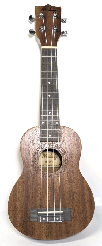 Muslady UK-21T 4-String Mahogany Wood Soprano Ukulele | 21" Long