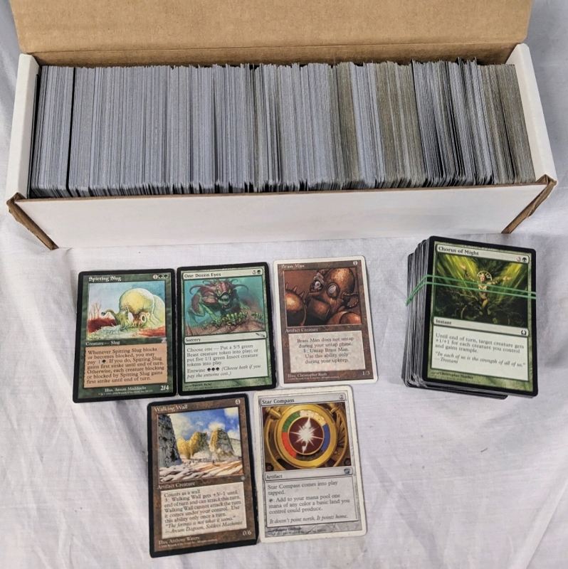 500+ Magic The Gathering Bulk Commons and Uncommons. Sets Range From 4th Edition. (1995) to 2021 Core Set (2021). No Basic Land Cards Seen.