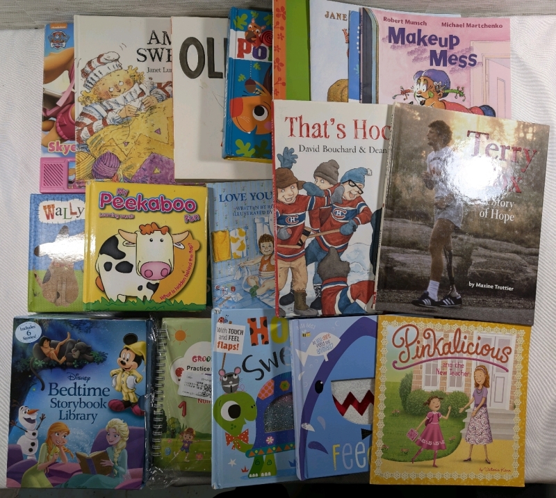 Lot Of 25 Children's Books Disney, Dr Seuss, Terry Fox, Paw Patrol And More