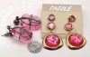 Pretty in Pink Jewelry - Earrings & Brooch - 4