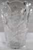 Floral Glass Vase Etched Glass Design