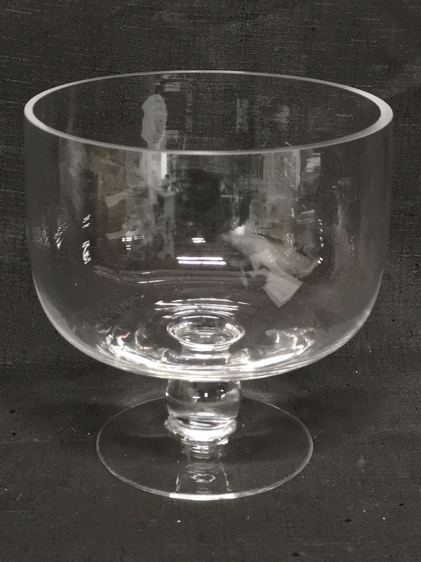Hand Blown Glass Foot Centerpiece Bowl