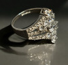 Signed RSC 925 Sterling Silver Cubic Zirconia Dazzling Ring Size 8 - 2