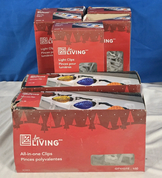 700 Pcs New | For Living All-In-One Light Clips For Hanging Christmas Lights