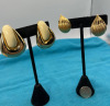 Vintage D&rsquo;Orlan lampwork enamel high polish Whites and Golds - 4
