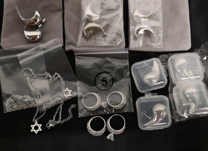 New 925 Post Earrings + Ring Sets + Necklaces