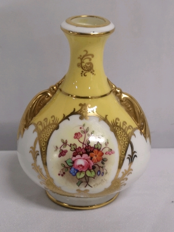 Stunning Coalport Bud Vase 4" Tall
